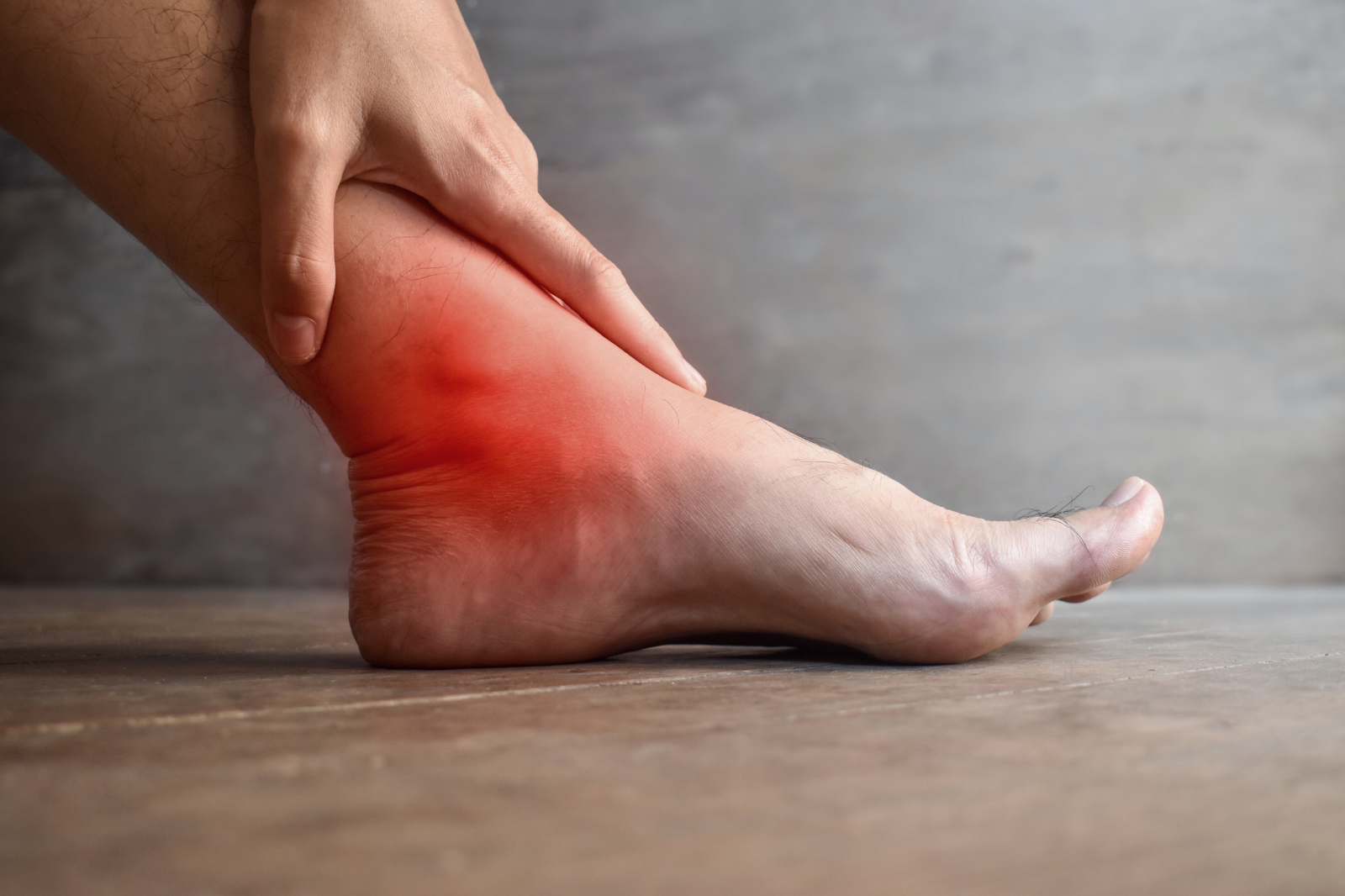 Inflamación en el tobillo tras una lesión ligamentosa